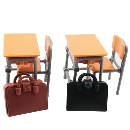 Salle de classe miniature pour décorer une maison de poupée rétro