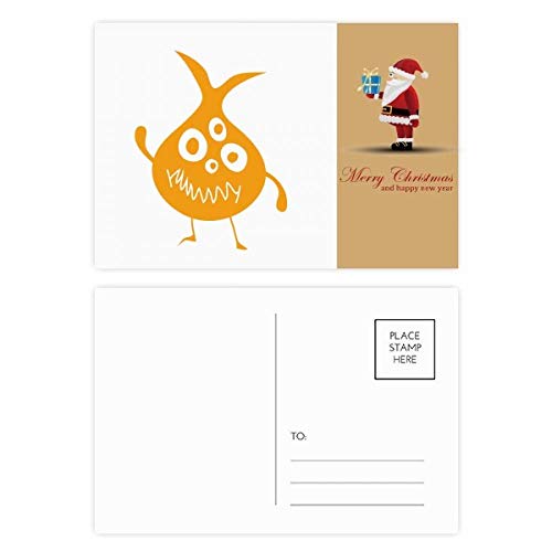 Cartes postales créature jaune Père Noël pour envoyer des sourires à vos proches