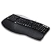 Adesso PCK-208B - Tru-Form Media Contoured Ergonomic Keyboard,Black