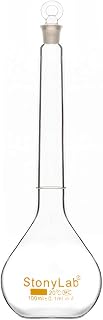 stonylab Glass Volumetric Flask Class A with Glass Stopper  Borosilicate Glass H - Compare price