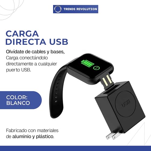 Smartwatch, Wireless smartwatch blanco Marca TRENDS REVOLUTION (3)