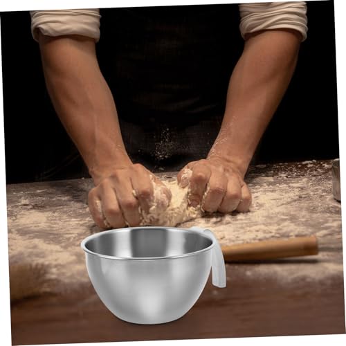 Tazón de Acero Inoxidable con Pico y Asa Mediano para Cocina miniatura 6