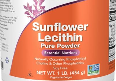 Lecitina di girasole pura polvere 454g