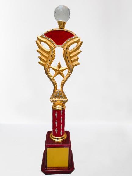 Metal Star Trophy with Crystal ball and wood Base (18 INCH) (B0CR8GNQ1J) Amazon Price History, Amazon Price Tracker
