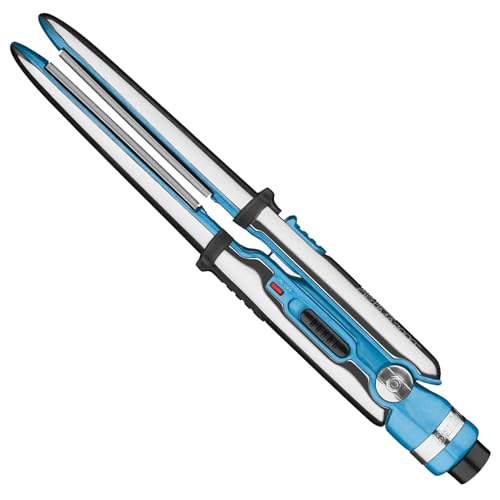 BaBylissPRO Nano Titanium Stainless Steel Mini Travel OPTIMA Flat Iron, Compact Hair Straightener with 3/4" Inch Wide Plates to smooth strands and create shine, Heats To 420°F, For All Hair Types
