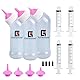 Gufastoe Kätzchen Welpen Flaschen für Still Kit, Pet Feeder Flasche mit Fütterungsnippel und Spritzen für alle Rassen von Welpen Kätzchen und andere Tiere (Pink)