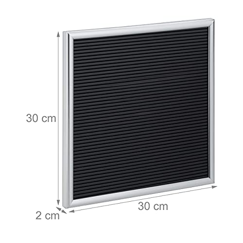 Relaxdays Letterbord met houten frame, 145 letters, cijfers en speciale tekens, groefbord om te steken, 30 x 30 cm… - Afbeelding 5