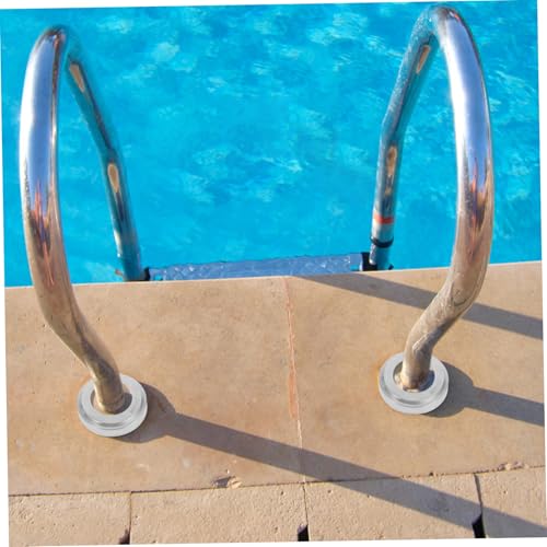 Escudos para escalera de piscina acero inoxidable 4 piezas miniatura 5