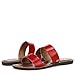 Sam Edelman Women's Gala Flat Sandal, Summer Red, 8
