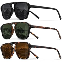 3pack-black+tortoise/Brown+leopard/Dark Green