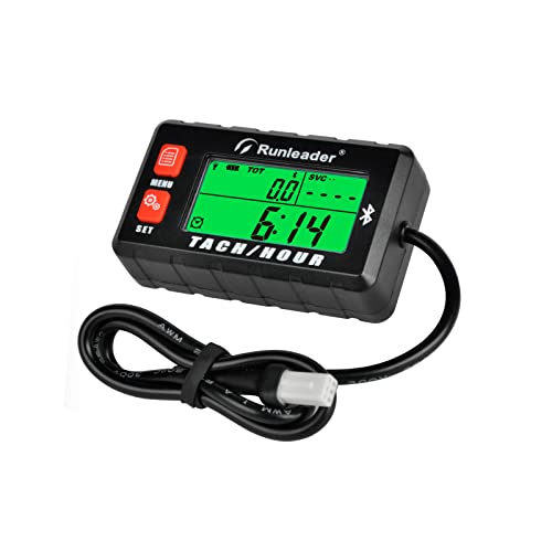 Runleader Digital Bluetooth Tach/Hour Meter,APP Remote Operated Hours