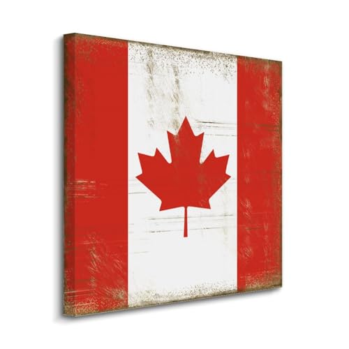 Lienzo decorativo de Canadá vintage para oficina y hogar