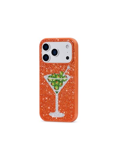 Image of JW PEI Olive Martini Artificial Crystal Phone Case - Orange