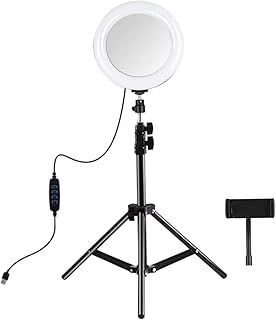 UKCOCO 1 Set Live Fill Light LED for Desk LED Vanity Light Camera Tripod Stand Phone Ring Light Desk Selfie Ring Light Tripod Photographic Light Tripod Ring Light Electronic Fill Light