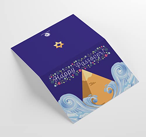 Market On Mainstreet Passover Greeting Cards W/ Envelopes, 25 Cards And Envelopes, Made In The Usa (Passover Waves) #TOP3