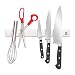 GLD - Portacoltelli magnetico da 40 cm Coltello appendibile, elegante e di alta qualità, in acciaio inox, con striscia per utensili e utensili. Griglia orizzontale per cucine, bar e garage.