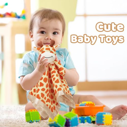 image for Pro Goleem Giraffe Loveys for Babies Soft Security Blanket Snuggle Toy