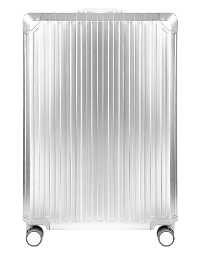 All Aluminum Luggage Suitcase 3 Sizes (20",26",29") TSA Lock Carry On Silver (29")2