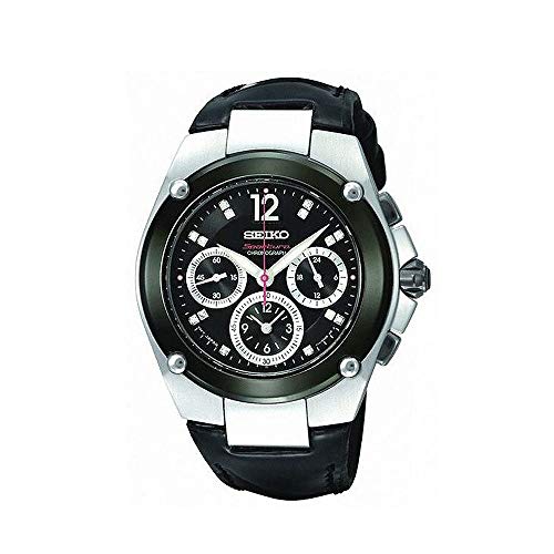 Preisvergleich Produktbild Seiko Damen Armbanduhr Chronograph Quarz Leder SRW899P1