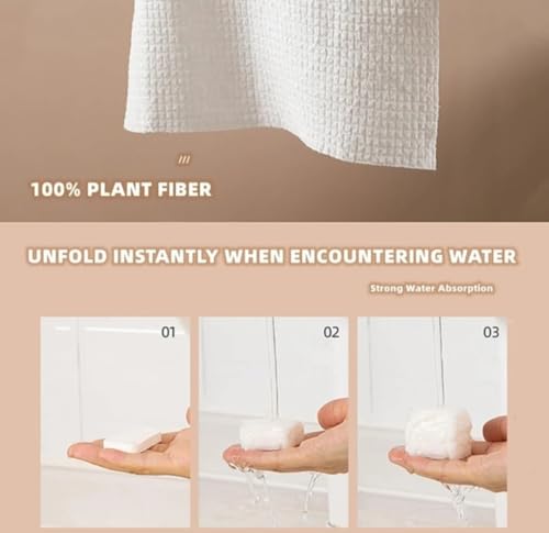 Image of FEELHIGH 14pcs Compressed Towel Tablets, Mini Portable Magic Towels for Travel, Home, Outdoor Activities