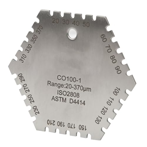 Wet Film CardHexagonal Wet Fil CO100-20-370um Stainl Steel Hexagonal Wet Film Comb Card Thickn Meter Suited Our Wet Hexagonal with Sc From Ly Assessing Detailed Its Thickn