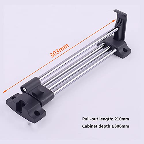 Closet rétractable pour optimiser un placard profond avec un rail de vêtement réglable - 7