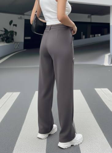 Image of GRECIILOOKS Cargo Pants for Woman,Trousers for Womans |High Waist Trouser for Women Flared Parachute Pants with Side Pockets |Womens Cargo Pant,Elegant for College & Events (Available in Plus Size)