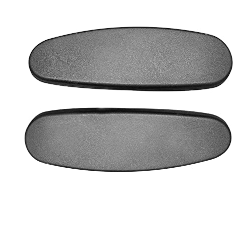 Image of Office Chair Replacement Plastic Arm Pads, Chair Armrest Pads for Supporting Arms and Elbow with 4 Free Screws, Black (Black 4)
