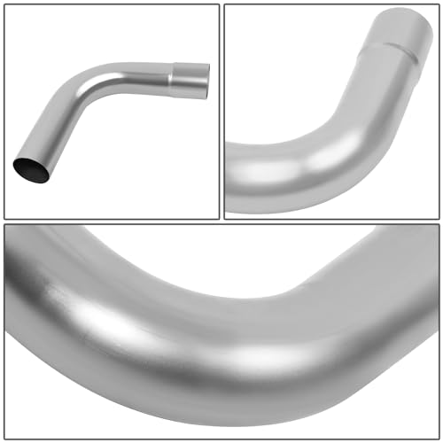 Image of DNA MOTORING 8Pcs 3 Inches Mild Steel DIY Custom Exhaust Tubing Mandrel Bend Pipes Straight & U-Bend Kit, Universal Fit, ZTL-30RAW-8P