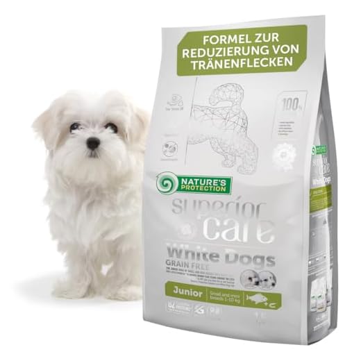 Nature's Protection Superior Care Trockenfutter Für Junior Kleiner Und Mini-rassen Hunde Fell Der Hellen Farbe (Malteser, Bichon Frisé) I Mit Weißfisch I Gewichtskontrolle I Getreidefrei I 1.5 kg