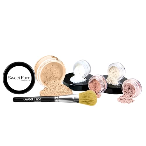 6pc Mineral Makeup Starter Kit for Beginners – Full Size