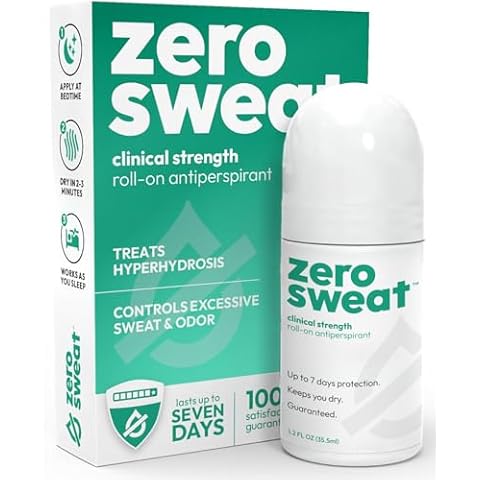 ZeroSweat Antiperspirant Deodorant | Clinical Strength Hyperhidrosis Treatment - Reduces Armpit Sweat 1.2 Fl.Oz (1 Pack) Cover