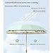 Folding umbrella for rain and sun UPF 50+ UV Protection Windproof waterproofing and Strong Travel Essentials for Men Womens Umbrella 16 Ribs Wooden Handle Flower Travel Umbrella Compact