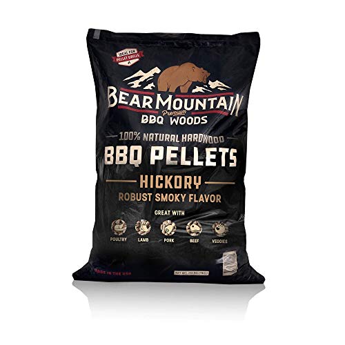 Bear Mountain BBQ FB14 Premium All-Natural Hardwood Hickory BBQ Smoker Pellets for Pellet