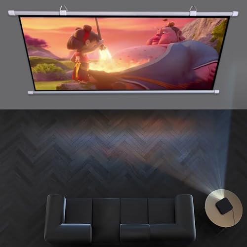 Pantalla Manual Proyector 72" 16:9 HD 4K miniatura 4