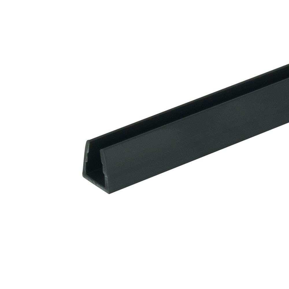 Outwater Plastics Black 1/4'' Styrene Plastic U-Channel/C-Channel 36 Inch Lengths (Pack of 4)