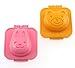 Kotobuki Plastic Egg Mold, Rabbit and Bear