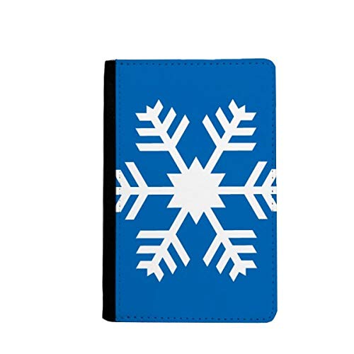Porte-passeport flocon de neige bleu une idée cadeau originale pour les voyageurs