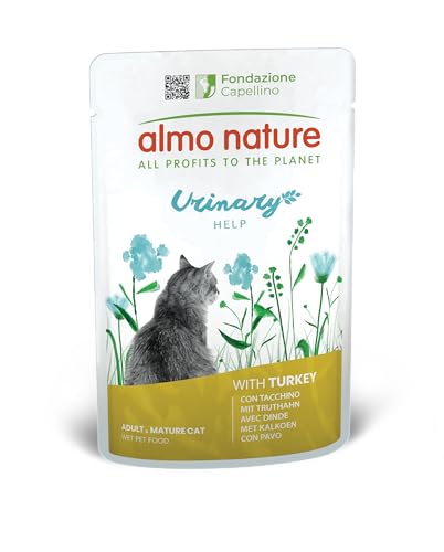 almo nature Functional Urinary Help- Nassfutter für ausgewachsene Katzen mit Pute- Unterstützung für die Gesundheit der Harnwege- 30 Beutel à 70g