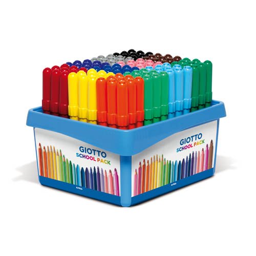 Preisvergleich Produktbild Aufsteller Filzstifte GIOTTO Turbo Maxi 108 Filzstifte Faserstifte