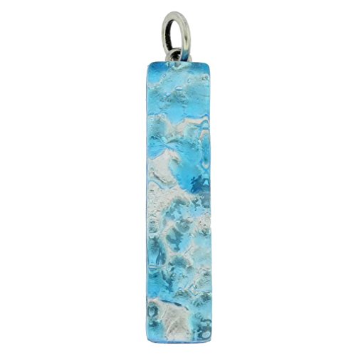 Pendentif Stick Reflets Vénitiens Aqua Silver idéal pour sublimer une tenue d'été