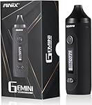Gemini Dry Herb Vaporizer, Dry Herb Vaporisers with 2200mAh Battery Stainless Steel Heating Chamber OLED Display & Isolated Air Path-Red(No Nicotine)