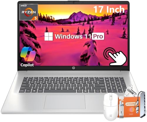 HP 17.3�C���` �^�b�`�X�N���[���m�[�g�p�\�R�� �r�W�l�X�p AMD Ryzen 5 7430U 6�R�A 16GB RAM 1TB SSD AMD Radeon GPU HD+�f�B�X�v���C ������ HD �E�F�u�J���� Wi-Fi 6 Copilot A