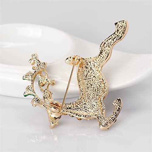 Broche d'élan de Noël WXKAGF accessoire animal mignon pour robe - 6