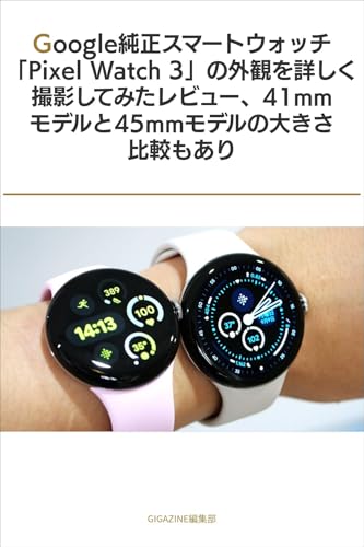 Google純正スマートウォッチ「Pixel Watch 3」の外観を詳しく撮影してみたレビュー、41mmモデルと45mmモデルの大きさ比較もあり