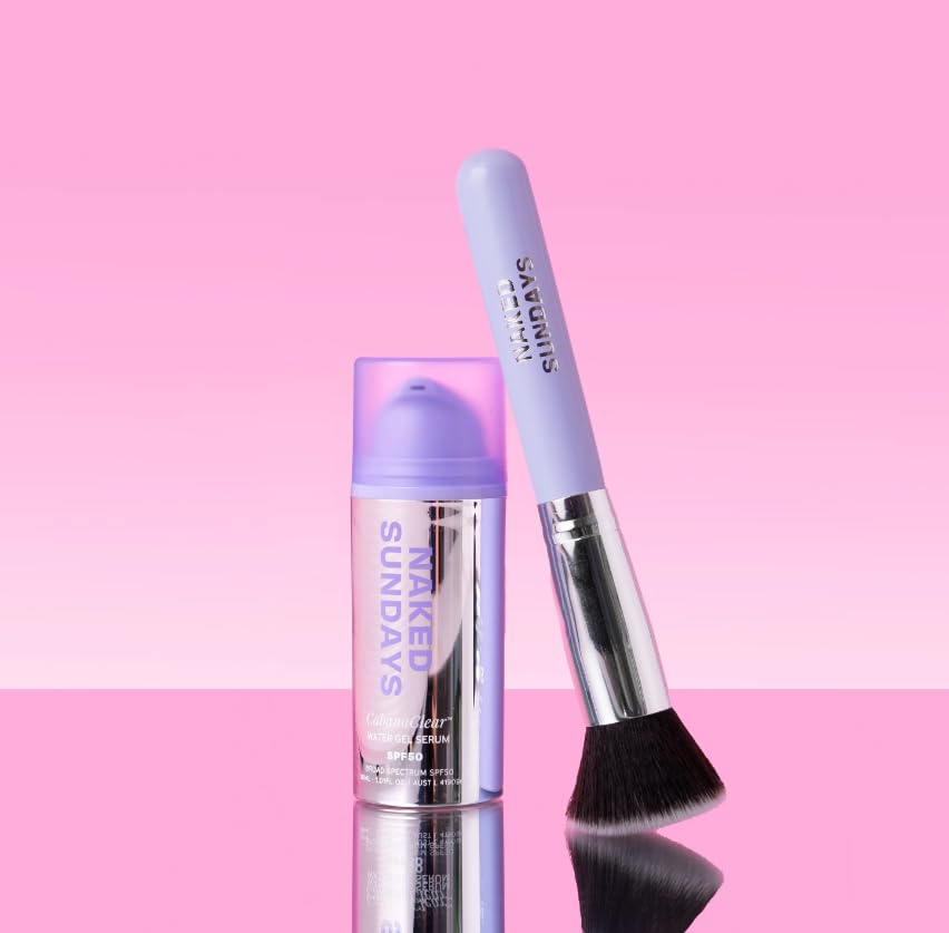 Naked Sundays CabanaClear Water Gel Serum SPF50 + SPF Brush