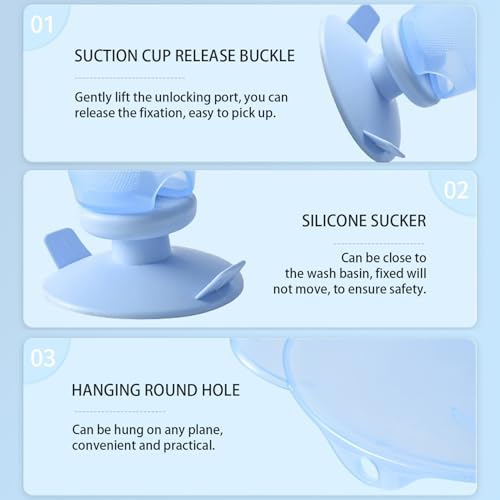 Baignoire bébé compacte avec trou de suspension pour petit espace - 6