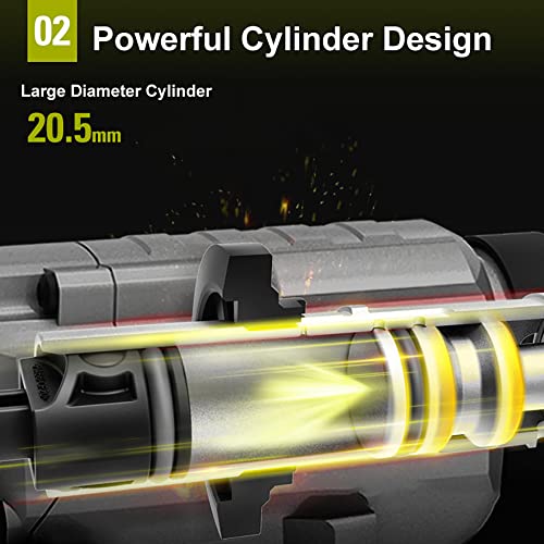 SDS-Bohrhammer Mit 20V 4.0Ah-Batterie, 2800 Tpm Variable Geschwindigkeit, 4 IN 1 Wireless Elektrohammer Mit… – Bild 6