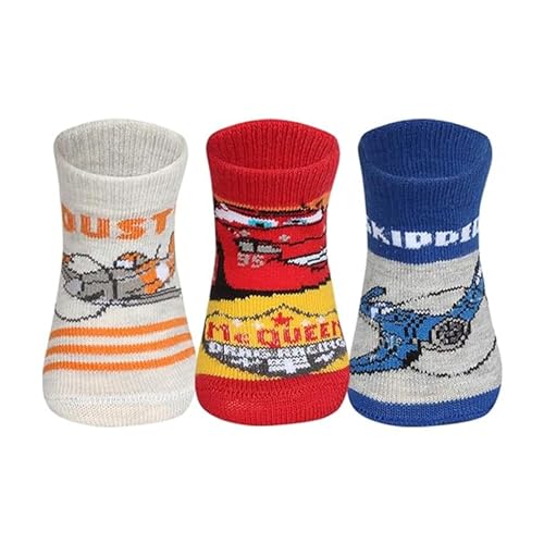Image of Supersox Regular Disney Socks for Babies, Made with Breathable, Anti Odour & Moisture Absorbent Combed Cotton with a Extra Durable Welt, Ideal For All Day Wear (Pack Of 3)