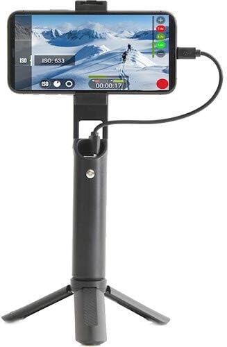 حامل ثلاثي القوائم 3 في 1 من Glide Gear TUBI لهاتف iPhone ودردشة فيديو عبر Facetime والسفر وبنك طاقة قابل لإعادة الشحن